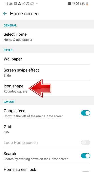 how to change icon picture on lg g6
