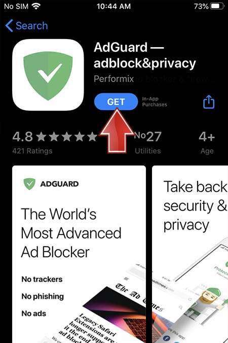 adguard iphone safari