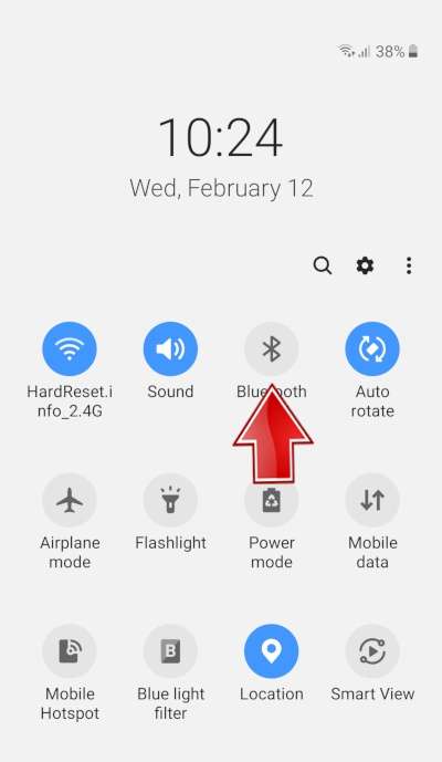 Bluetooth icon SAMSUNG Galaxy A51 5G
