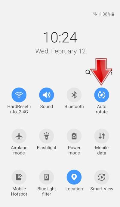 Auto rotate SAMSUNG Galaxy A11