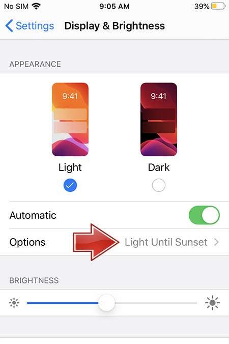 APPLE iPhone 6 Plus options of automatic appearance