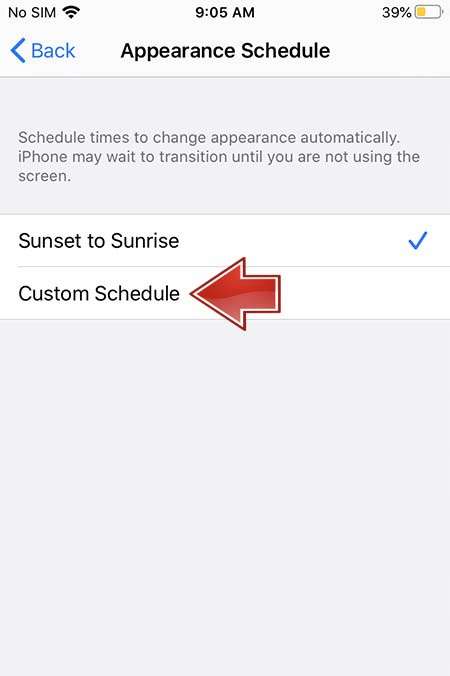 APPLE iPhone 6 Plus custom appearance schedule 