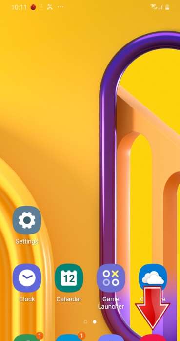 Default screen SAMSUNG Galaxy A11