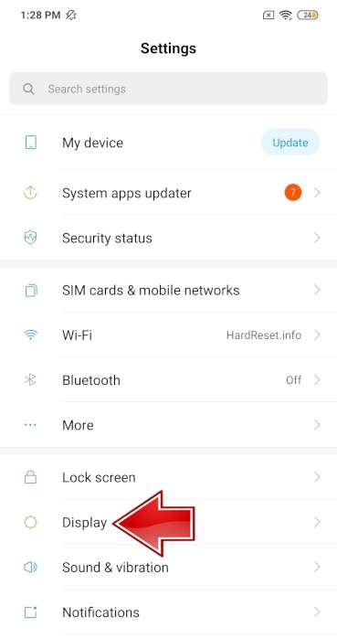 XIAOMI Redmi Note Settings