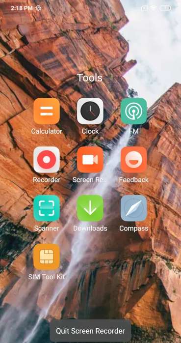 XIAOMI Redmi 10 5G Quit screen recording tool