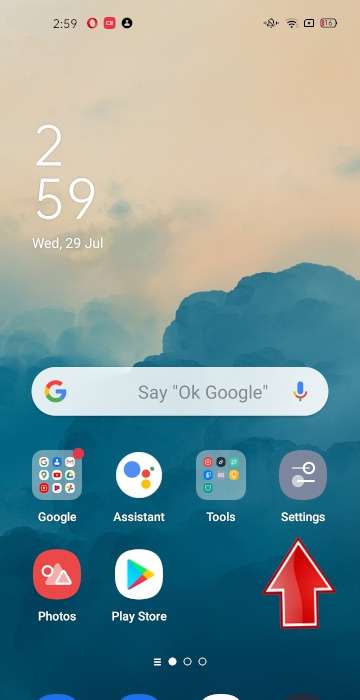 Settings OPPO A5 (2020)