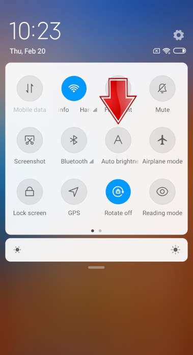 Auto birghtness XIAOMI Redmi Note 8 Pro