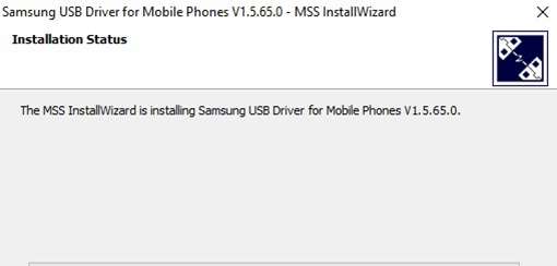 Samsung drivers install procedure begin
