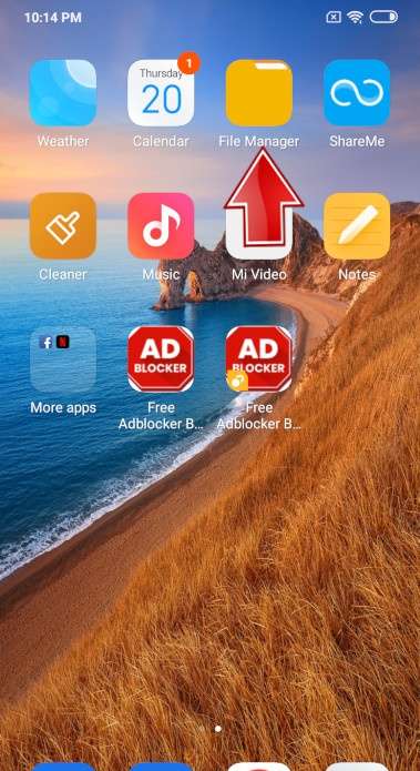File manager XIAOMI Redmi 7A