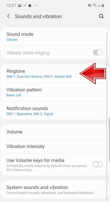 Change Ringtone for SAMSUNG Galaxy S20 FE