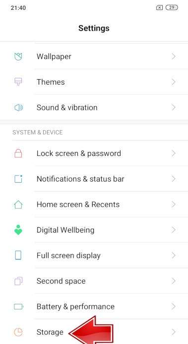 Storage XIAOMI Redmi Note 8