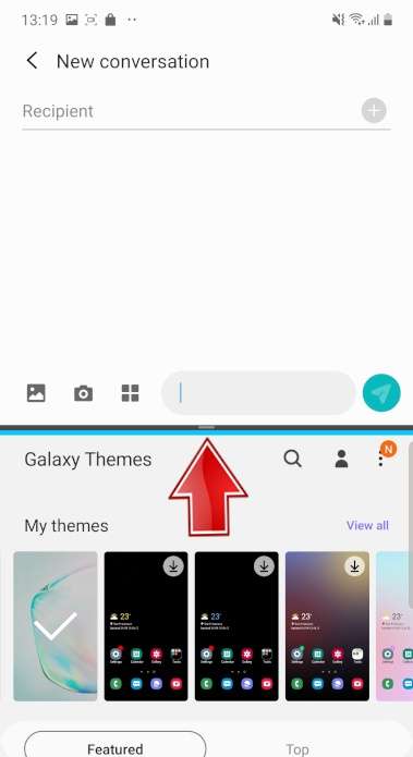 Split Screen SAMSUNG Galaxy A10