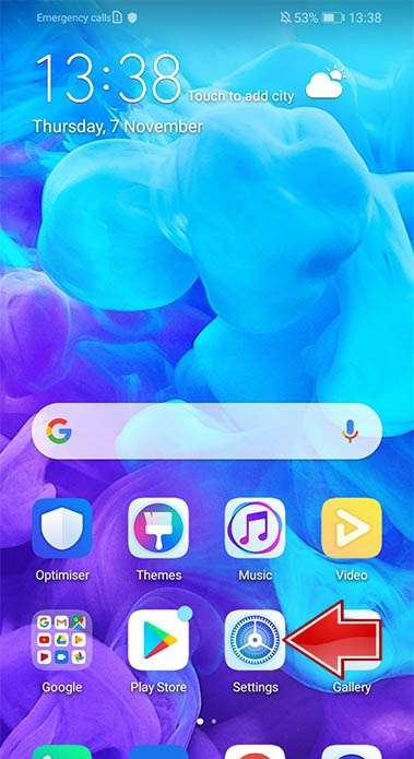 HUAWEI P8 Settings