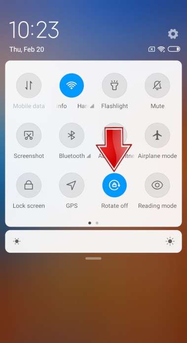 Как повернуть изображение xiaomi