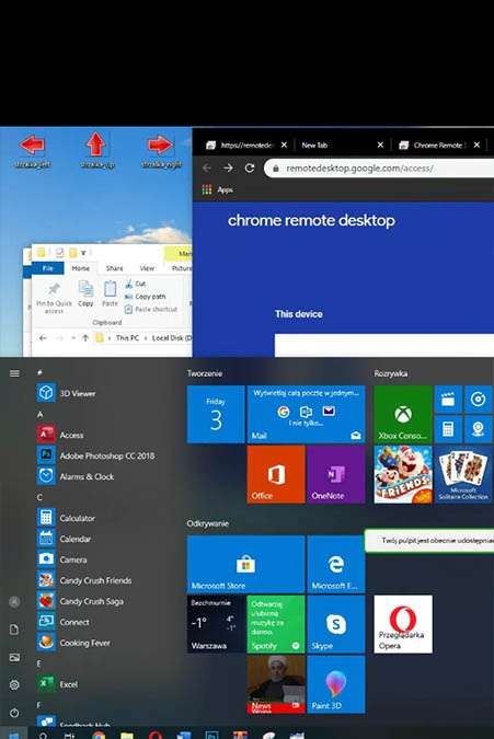 OPPO A5 (2020) Chrome Remote Desktop options