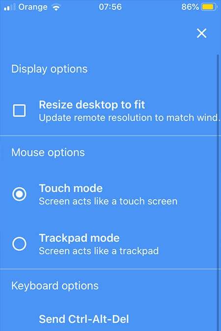 OPPO A5 (2020) Chrome Remote Desktop Settings