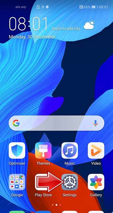 HUAWEI P30 Settings