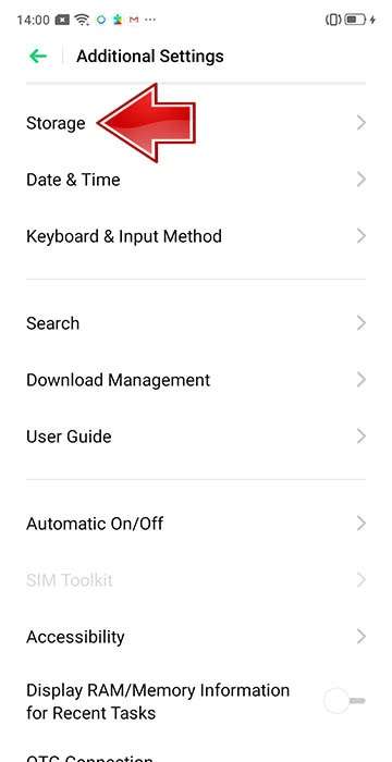 OPPO A74 Additional Settings