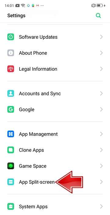 OPPO A3s Settings