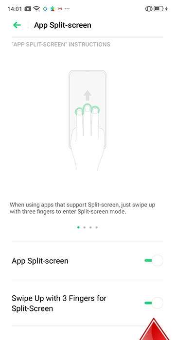 OPPO A3s App split-screen