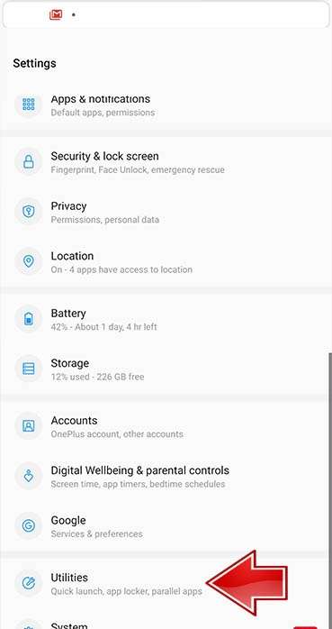 OnePlus 8 Pro Settings