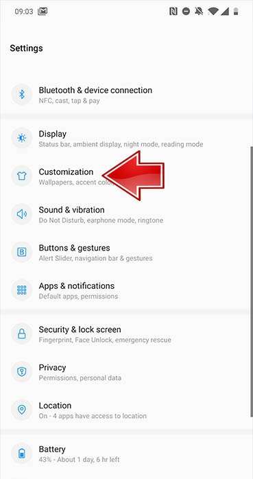 OnePlus 8 Pro Settings