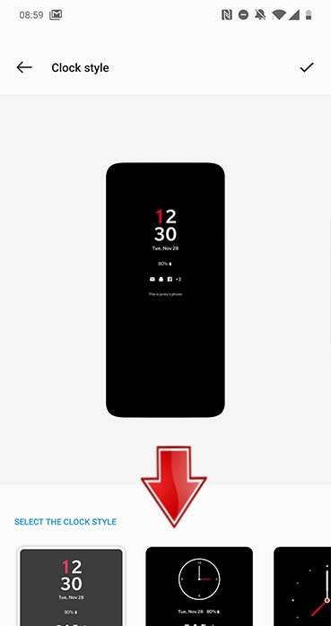 OnePlus 8 Pro Clock Style